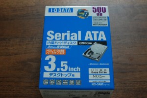 I-O DATA SATAII7200rpm3.5インチ内蔵HDD HDI-SA500H7